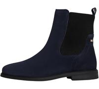 Tommy Hilfiger Women’s Flag Suede Chelsea Boots, Blue (Space Blue), 5