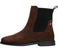Tommy Hilfiger Women’s Flag Suede Chelsea Boots, Brown (Legacy Brown), 3.5