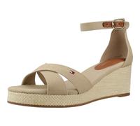 Tommy Hilfiger Criss-Cross Womens Wedge Espadrille - Horseradish - Horseradish - UK6.5 EU40 US8.5