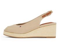 Tommy Hilfiger Women’s Flag Wedge Slingback Espadrilles with Adjustable Straps, Beige (Horseradish), 6.5