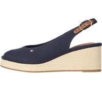 Tommy Hilfiger Women’s Flag Wedge Slingback Espadrilles with Adjustable Straps, Blue (Space Blue), 6.5