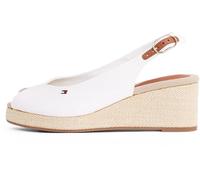 Tommy Hilfiger Women’s Flag Wedge Slingback Espadrilles with Adjustable Straps, White (Ecru), 6