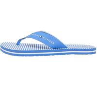 Tommy Hilfiger Women’s Flip Flops Stripe Summer with Webbing Straps, Blue (Blue Spell), 7.5