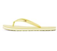 Tommy Hilfiger Women’s Flip Flops with Logo, Yellow (Meringue), 6