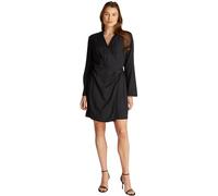 Tommy Hilfiger Women’s Fluid Short Wrap Dress, Black (Black), 16