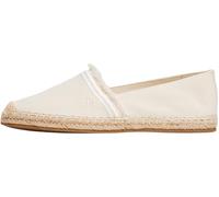Tommy Hilfiger Women’s Fringe Canvas Closed Toe Espadrilles with Logo