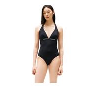 Tommy Hilfiger Women’s Halterneck Swimsuit, Black (Black), L