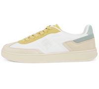 Tommy Hilfiger Women’s Heritage Low Top Court Trainers, Off-White (Muslin), 3.5