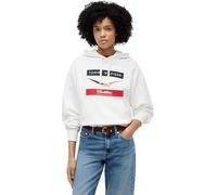 Tommy Hilfiger Women’s Hoodie TH X Cadillac F1 Chevron in Cotton, White (White), L