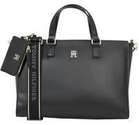 Tommy Hilfiger Women’s Joy Satchel Bag with Shoulder Strap, Black (Black), One Size