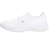 Tommy Hilfiger Women’s Knit Low Top Runner Trainers, White (White), 7