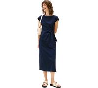 Tommy Hilfiger Women’s Knot Midi Dress with Boat Neck, Blue (Dark Night Navy), XXS
