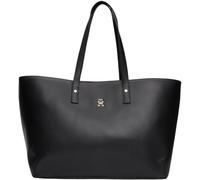 Tommy Hilfiger Women’s Large Chic Tote Bag, Black (Black), One Size