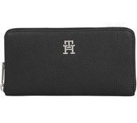 Tommy Hilfiger Emblem Large Za Woman Wallet Black Woman