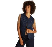 Tommy Hilfiger Women’s Lightweight Quilted Collarless Down Gilet, Blue (Dark Night Navy), XXS