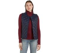 Tommy Hilfiger Women’s Lightweight Quilted Collarless Down Gilet, Blue (Desert Sky), M