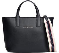 Tommy Hilfiger Women’s Logo Tape Mini Tote Bag, Blue (Space Blue Corp), One Size