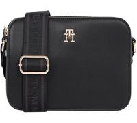 Tommy Hilfiger Women’s Logo Tape Wide Strap Camera Bag, Black (Black), One Size