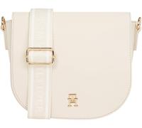 Tommy Hilfiger Women’s Logo Tape Wide Strap Crossbody Bag, Beige (Sugarcane), One Size