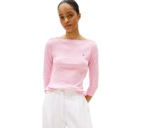Tommy Hilfiger Women’s Long Sleeve Slim Fit New Cody Top with Boat Neck, Pink (Classic Pink), XS