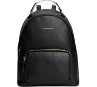 Tommy Hilfiger Women’s Medium Logo Tape Backpack, Black (Black), One Size