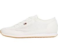 Tommy Hilfiger Women’s Mesh Low Profile Runner Trainers, White (Ecru), 7