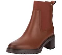Tommy Hilfiger Women’s Mid Heel Leather Chelsea Boots, Brown (Cognac Brown), 6,5