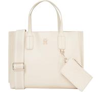 Tommy Hilfiger Women’s Mini Distinct Tote Bag, Beige (Sugarcane), One Size