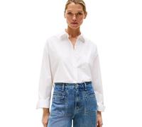 Tommy Hilfiger Women’s New Easy Oversized Poplin Shirt, White (Th Optic White), 16