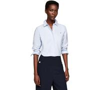Tommy Hilfiger Women’s Oxford Cotton Regular Shirt, Blue (Breezy Blue), 10