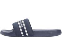 Tommy Hilfiger Women’s Pool Slides Webbing with Logo, Blue (Space Blue), 6