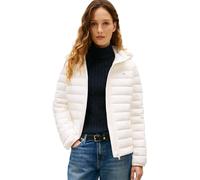 Tommy Hilfiger Women’s Puffer Jacket Stretch Nylon Slim Fit, White (Ivory Silk), XS
