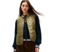 Tommy Hilfiger Women’s Quilted Gilet, Green (Utility Olive), S