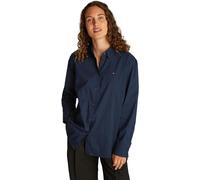 Tommy Hilfiger Women’s Regular Fit Poplin Shirt, Blue (Dark Night Navy), 12