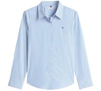 Tommy Hilfiger Women's ESS POPLIN Regular Shirt WW0WW47169 L/S Shirt, Blue (Classic Ithaca STP Mesmerizing Blue), 40