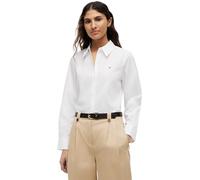 Tommy Hilfiger Women’s Regular Fit Poplin Shirt with Pointed Collar, White (Th Optic White), 44