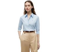 Tommy Hilfiger Women’s Regular Fit Poplin Shirt with Pointed Collar, Blue (Breezy Blue), 8
