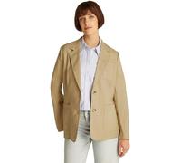 Tommy Hilfiger Women’s Regular Single Breasted Linen Blazer, Brown (Camel), 16