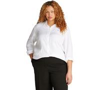 Tommy Hilfiger Women’s Relaxed Fit Linen Shirt, White (Th Optic White), 26