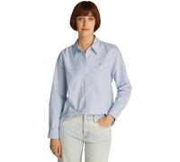 Tommy Hilfiger Women’s Relaxed Fit Oxford Shirt, Blue (Classic Ithaca STP Mid Blue), 46