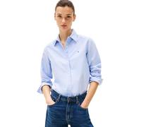 Tommy Hilfiger Women’s Relaxed Fit Oxford Shirt, Blue (Mid Blue), 14