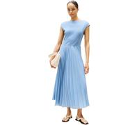 Tommy Hilfiger Women’s Rib Fit & Flare Midi Dress, Blue (Brisk Blue), XL