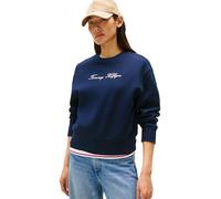 Tommy Hilfiger Lurex Script Regular Fit Sweatshirt Blue S Women