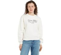Tommy Hilfiger Women’s Round Neck Sweatshirt, Beige (Ancient White), L