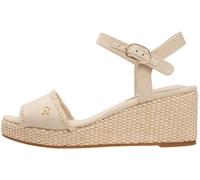Tommy Hilfiger Women’s Sandals Woven Fringe with Wedge Heel, Beige (Classic Beige), 7