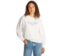 Tommy Hilfiger Women’s Script Cotton Sweatshirt, White (Ecru), 3XL