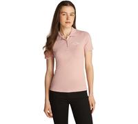 Tommy Hilfiger Women’s Script Graphic Slim Fit Short Sleeve Polo Shirt, Pink (Foggy Pink), L