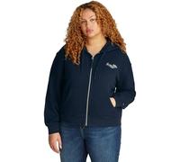 Tommy Hilfiger Women’s Script Zip Cotton Hoodie, Blue (Dark Night Navy), 22
