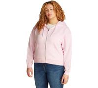 Tommy Hilfiger Women’s Script Zip Cotton Hoodie, Pink (Light Pink), 26
