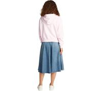 Tommy Hilfiger Women’s Script Zip Sweatshirt with Hood, Pink (Light Pink), XXS